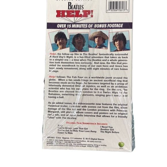 New The Beatles Collection 3 pk VHS Tapes Bonus Footage 1995 MPI Home Video - Picture 6 of 7